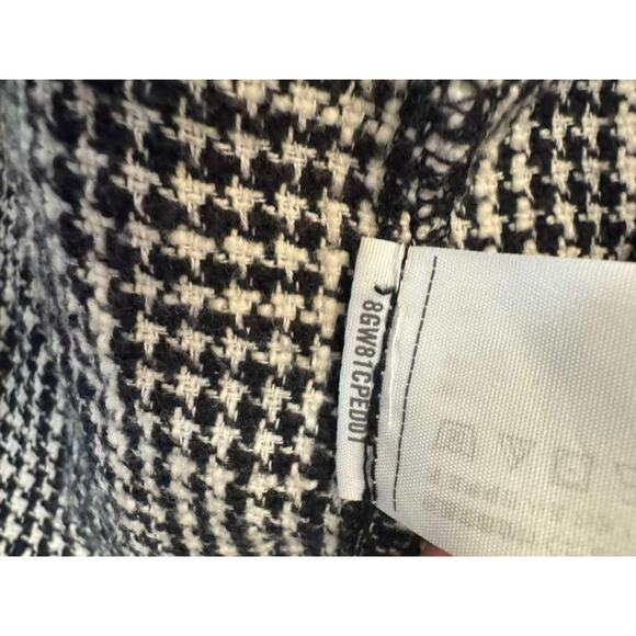 Vtg Abercrombie & Fitch Houndstooth Button Down Shacket Womens M Classic Preppy - Picture 10 of 10